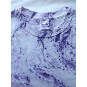 Custom purple tie-dye shirt